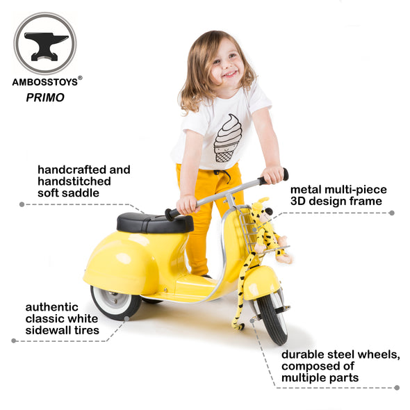 PRIMO Ride On Kids Toy Classic (Yellow) - Ambosstoys